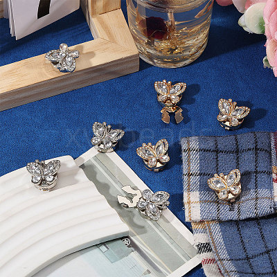 8Pcs 2 Colors Zinc Alloy Cufflinks BUTT-GL0001-03-1