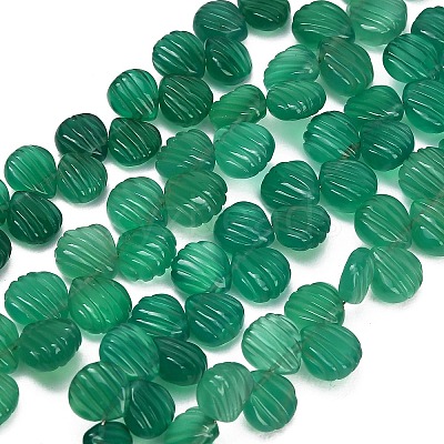 Natural Chrysoprase Carved Beads Strands GG-CBA0C95-D03-1