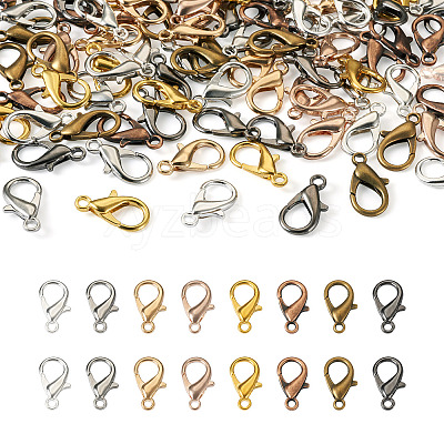 120Pcs 8 Colors Zinc Alloy Lobster Claw Clasps FIND-BT0001-22-1