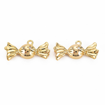 Rack Plating Brass Micro Pave Clear Cubic Zirconia Pendants KK-S360-159-1