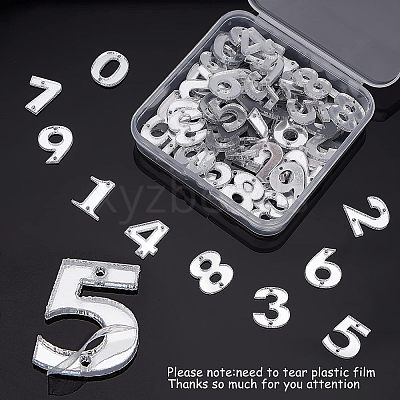 80Pcs 10 Style Acrylic Sew on Rhinestone FIND-FG0001-23-1