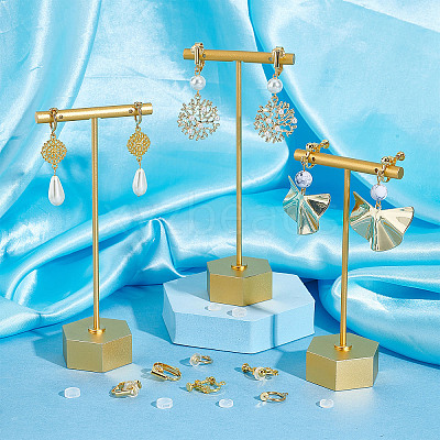 18Pcs 3 Style Brass Clip-on Earring Findings FIND-SC0003-96G-1
