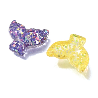 Transparent Marine Organism Resin Cabochons RESI-H035-05A-1