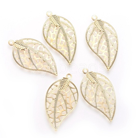 Iron Filigree Pendants X-IFIN-F158-38G-1