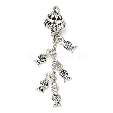 Tibetan Style Alloy Big Pendants FIND-H056-05AS-1
