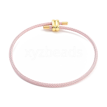 Braided Steel Wire Bracelets Making BJEW-H610-02G-08-1