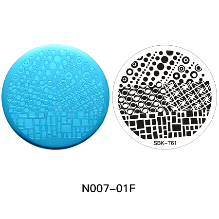 Non-Tarnish Stainless Steel Nail Art Stamping Plates MRMJ-N007-01F-1