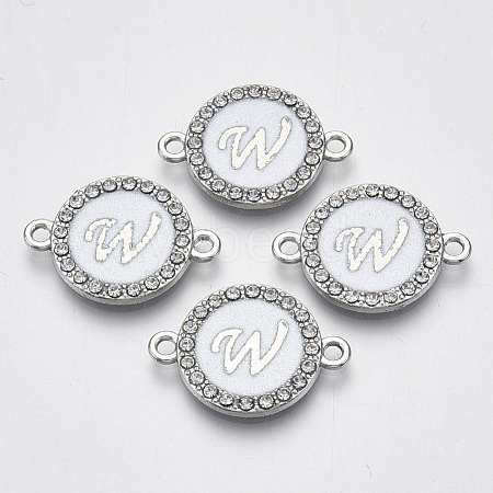 Alloy Enamel Links Connectors ENAM-TAC0003-01S-04W-1