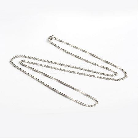 Tarnish Resistant 304 Stainless Steel Necklaces NJEW-D265-01P-1