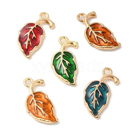 Eco-friendly Alloy Enamel Pendants PALLOY-M212-17G-1