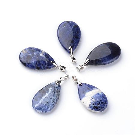 Natural Sodalite Pendants G-Q484-A01-1