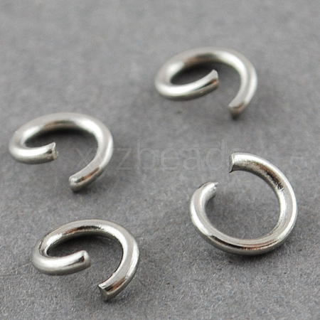 Tarnish Resistant 304 Stainless Steel Jump Rings A-STAS-R049-4x0.7mm-1