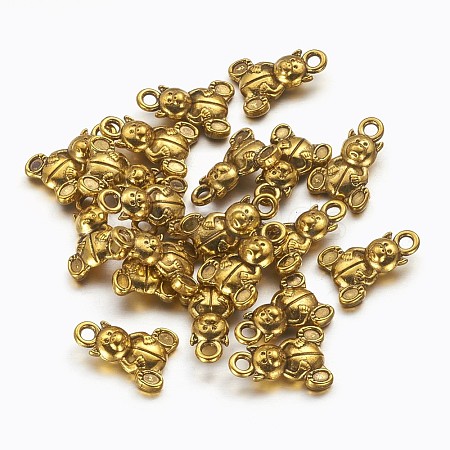 Tibetan Style Alloy Charms LS-X-GLF0301Y-NF-1