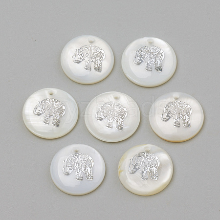 Freshwater Shell Pendants SHEL-Q010-012P-1