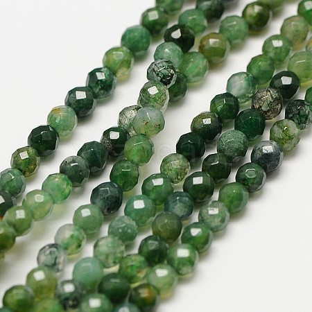 Natural Moss Agate Beads Strands X-G-A129-3mm-01-1