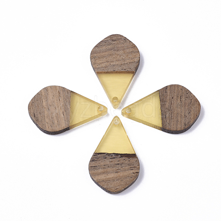 Resin & Walnut Wood Pendants RESI-S358-23D-1