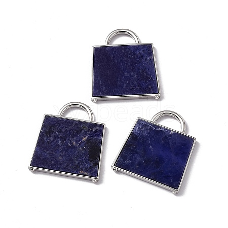 Natural Sodalite Pendants G-G977-04P-03-1