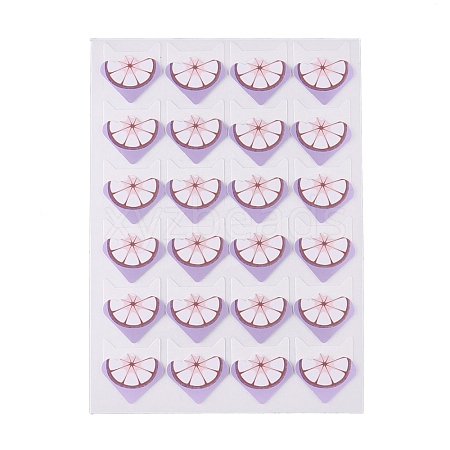 Cute Garcinia Mangostana Pattern Photo Corner Self-Adhesive Stickers DIY-K016-B03-1