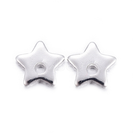 Stainless Steel Star Charms X-STAS-M037-17S-1