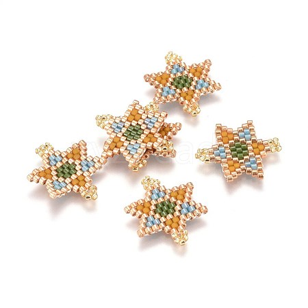 MIYUKI & TOHO Handmade Japanese Seed Beads Links SEED-A027-Z16-1