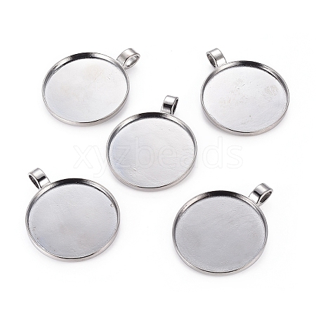 Alloy Pendant Cabochon Settings LS-PALLOY-S602-B-LF-1