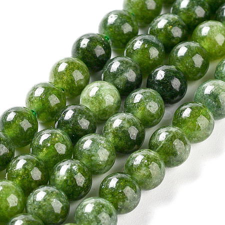 Dyed Natural Malaysia Jade Beads Strands G-G021-02B-13-1