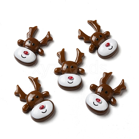 Christmas Opaque Resin Cabochons LS-RESI-K019-26-1