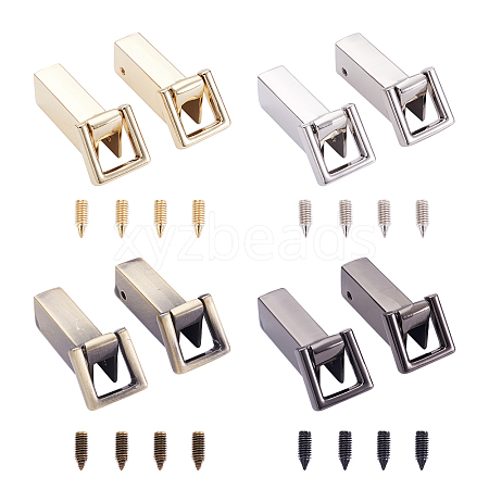 4 Set 4 Colors Zinc Alloy Bag Lock Catch Clasps FIND-GN0001-27-1