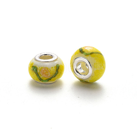 Handmade Lampwork European Beads LPDL-N001-075-B07-1