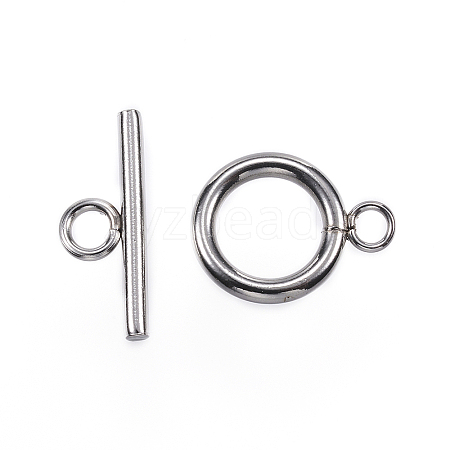Non-Tarnish 304 Stainless Steel Toggle Clasps LS-X-STAS-F040-40C-P-1