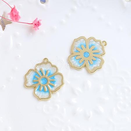 Alloy Enamel Pendants INS-PW0002-06C-04-1