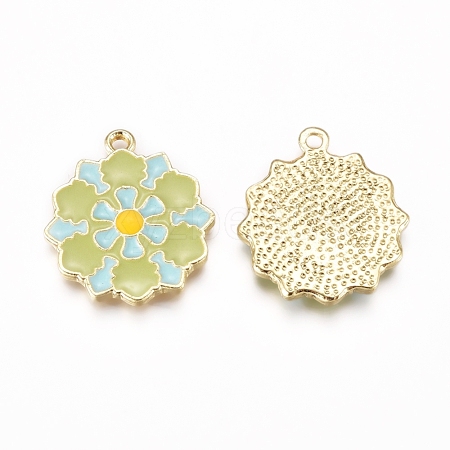 Alloy Enamel Pendants ENAM-E568-12G-1