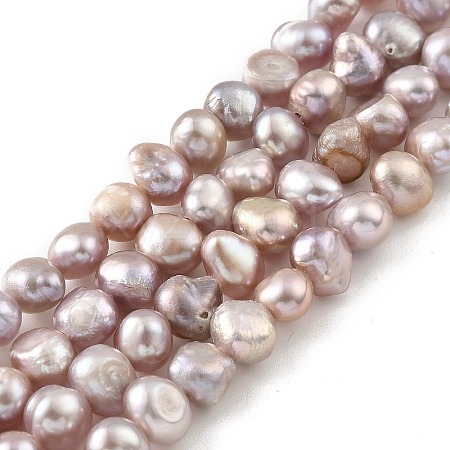 Natural Cultured Freshwater Pearl Beads Strands PEAR-A006-07D-1