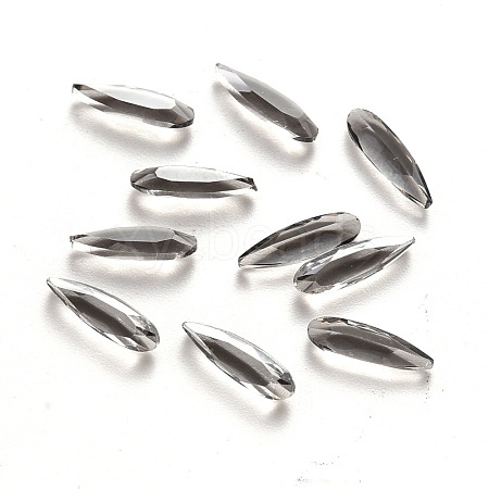 Teardrop Transparent Glass Cabochons MRMJ-T009-149-1