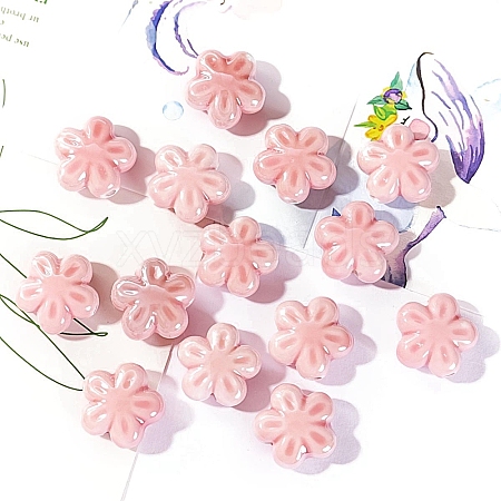 Handmade Porcelain Bright Glazed Beads PW-WG20130-28-1