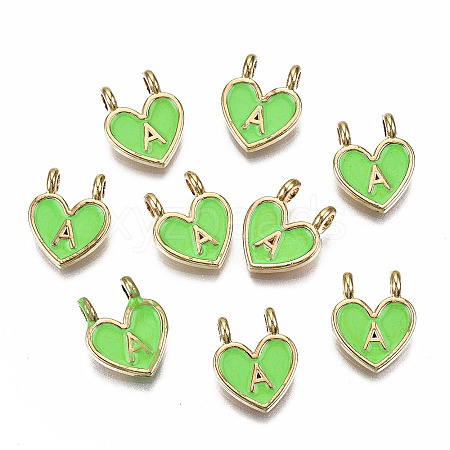 Alloy Enamel Charms ENAM-T012-02A-RS-1