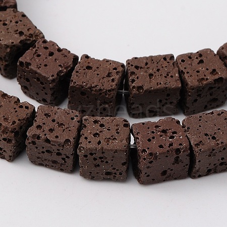 Natural Lava Rock Beads Strands G-L435-01-6mm-10-1