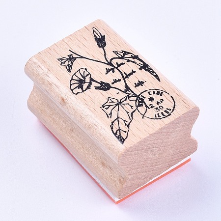 Wooden Stamps AJEW-WH0085-A08-1