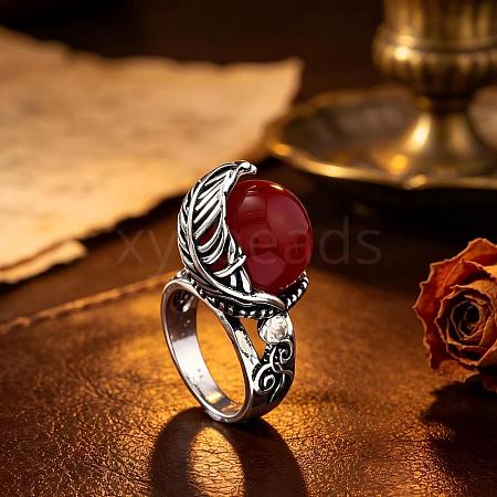 Zinc Alloy Resin Finger Rings for Women UQ0861-5-1