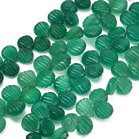 Natural Chrysoprase Carved Beads Strands GG-CBA0C95-D03-1