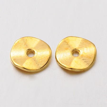 Tibetan Style Alloy Wavy Spacer Beads K0NWF012-1