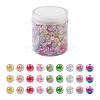 Transparent Spray Painted Crackle Glass Beads Strands GLAA-TA0003-09-14