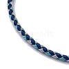 Polyester Cord Braided Bracelet Makings MAK-Z003-01G-03-2