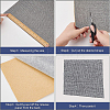 Self Adhesion Imitation Linen Wallpaper Peel AJEW-WH0270-16C-5