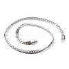 Non-Tarnish 304 Stainless Steel Twist Chain Necklaces for Women NJEW-G140-08A-P-1