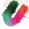 Transparent Painted Glass Beads Strands X1-DGLA-A034-T4mm-A03-1