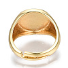 Adjustable Brass Enamel Finger Rings RJEW-T018-07G-NF-5