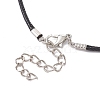 Alloy Sword Pendant Necklace with Waxed Cords NJEW-JN04473-6