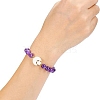 Natural Amethyst Stretch Bracelet PW-WG14959-01-2