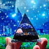 Orgonite Pyramid with Tree Resin Energy Generators PW-WG52F5B-07-1